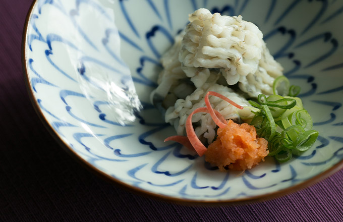 鰻の湯引き